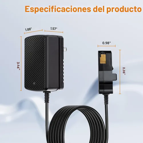 Miniatura 3 de Cargador de batería de repuesto de 12V para cargador de batería de Power Wheels para todas las Power Wheels Cargador de 12 voltios para Fisher-Price