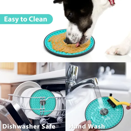 Miniatura 6 de Tapete para Lamer para Perros, Almohadillas para Lamer de Jaula para Perros Alimentador Lento, Juguete de Entrenamiento de Jaula Almohadilla