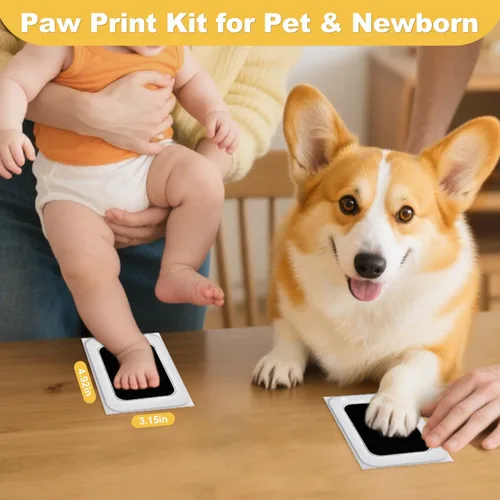 Miniatura 3 de Kit de impresión de patas para perros, kit de impresión de huellas de perro, kit de impresión de huellas de mascotas, kit de impresión de nariz