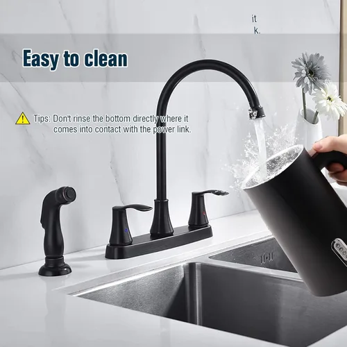 Miniatura 5 de Espumador de leche eléctrico y vaporizador, vaporizador de leche 4 en 1 con diseño de elementos de madera, máquina automática de espuma fría