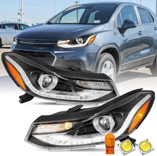 Miniatura 7 de SOCKIR Tipo de Proyector para Chevy Trax 2017-2022 Conjunto de Faros Proyectores con LED DRL Reemplazo Estilo de Fábrica Lado Izquierdo del Lado