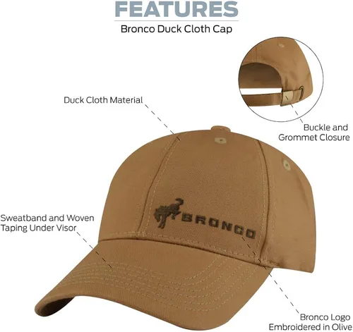 Miniatura 8 de Ford Bronco Structured Baseball Cap, Adjustable, Cotton