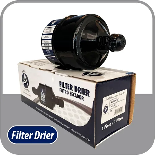 Miniatura 5 de Appli Parts APFD-163 3/8 pulg. Filtro Drier de Línea Líquida de Refrigerante AC para Refrigeración HVAC 163 Conexión SAE Flare universal