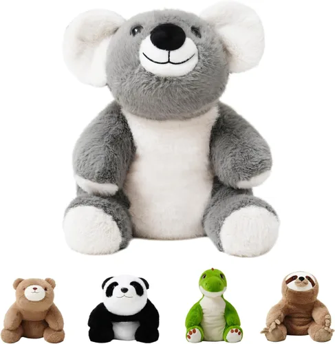 Miniatura 9 de Animales de peluche con peso, peluche de oso, peluche de oso pesado, regalos de juguete para niños y adultos, marrón, 4.5 libras, 25 pulgadas