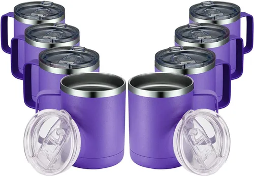 Miniatura 16 de MEWAY - Taza de café con asa, vaso térmico