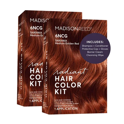 Miniatura 20 de Madison Reed - Kit de color de cabello radiante, tinte permanente para el cabello, 100 % cobertura de canas, sin amoníaco, castaño Catania 5NGM