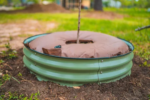 Miniatura 8 de Vego garden Bolsa de riego para árbol/anillo de 16 galones, bolsa de riego de PVC extremadamente resistente para árboles y arbustos, sistema
