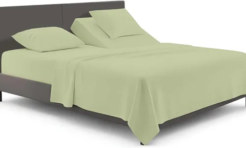 Miniatura 12 de SGI bedding Juego de sábanas de microfibra ajustable de 28 pulgadas con parte superior flexible de cabeza dividida, ultra suave, refrescante