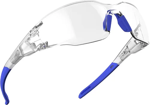Miniatura 13 de DILANCO Gafas de seguridad transparentes, marcos ajustables y resistentes a los arañazos con agarres antideslizantes para mujeres y hombres