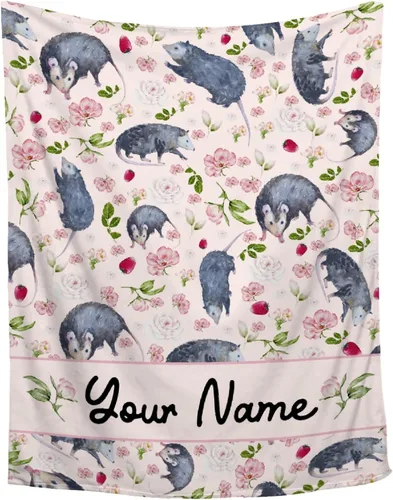 Miniatura 9 de Manta de zarigüeya personalizada Regalo ultrasuave de «Just A Girl Who Loves Opossums» para niñas, decoración divertida para el hogar de animales