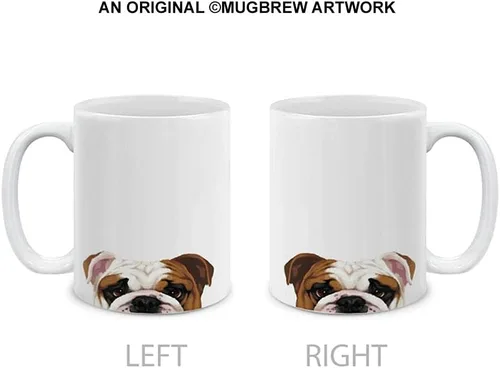 Miniatura 2 de MUGBREW Taza de té de cerámica Bulldog Inglés, 11 onzas English Bulldog