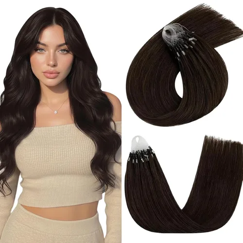 Miniatura 42 de Easyouth Extensión de cola de caballo de cabello humano marrón ombré, extensión de colas de caballo, extensiones de cola de caballo de color marrón