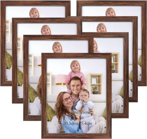 Miniatura 10 de Giftgarden - Juego de 7 marcos para fotos de 4 x 6 pulgadas, color negro, marcos para fotos de 4 x 6 pulgadas para pared o mesa