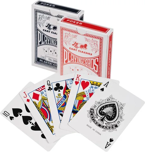 Miniatura 4 de Juego de fichas de póquer para Texas Holdem, Blackjack, juego con estuche de transporte, tarjetas, botones y 500 fichas de casino estilo dados