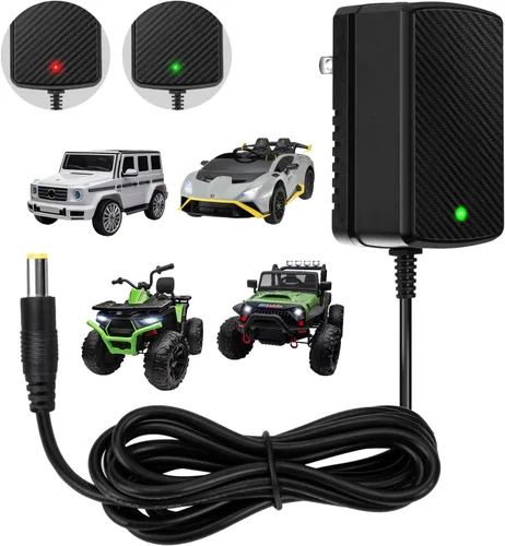 venshun Cargador de 24V para Juguetes de Coches Montables para Niños Batería de 24 Voltios Best Choice Products Wrangler SUV Kid Trax Dynacraft