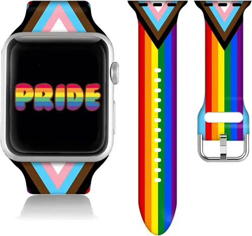 Miniatura 10 de Compatible con Apple Watch de béisbol de 38/40/41/42/44/45/46/1.929 in para mujeres y hombres, correa de silicona suave para regalo de caballo