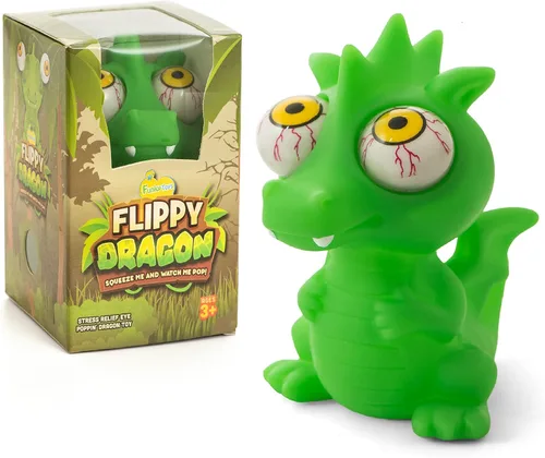 Miniatura 8 de IPIDIPI TOYS Flippy Frog Squishy Eye Popping - Rellenos para Calcetines Squishy - Divertido Juguete Sensorial Fidget para Apretar, Recuerdos