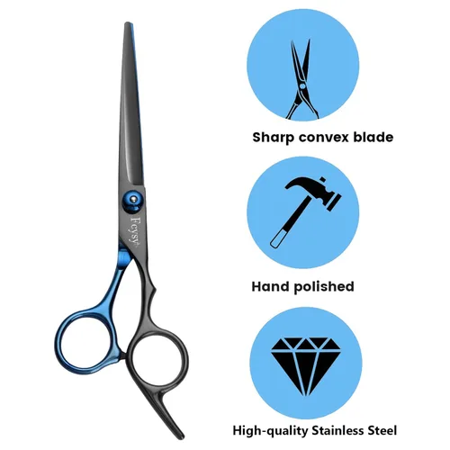 Miniatura 3 de Fcysy - Tijeras de corte de pelo, juego de tijeras de peluquería profesional, tijeras de peluquería, tijeras de mezcla, accesorios de peluquería