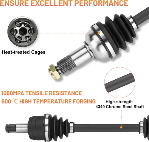 Miniatura 4 de Eje de transmisión CV delantero izquierdo/derecho para Yamaha Grizzly 700 2007-2013, Kodiak 700 2016-2020, Yamaha Grizzly 550 2009-2014, Eje
