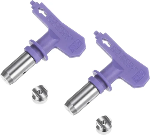Miniatura 46 de uxcell 2 puntas de pulverización reversibles para pulverizador sin aire, 109 puntas de boquilla de pulverización de pintura, piezas de máquina