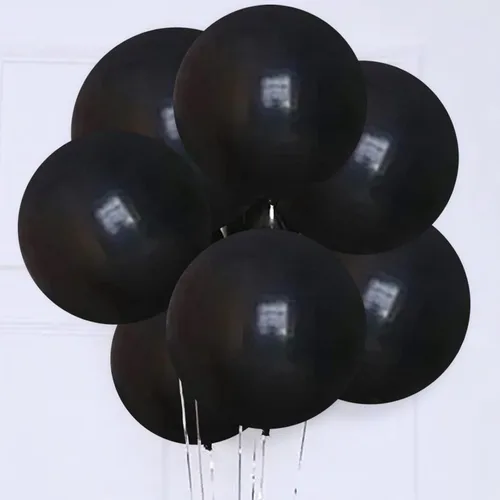 15 globos grandes de látex de 24 pulgadas, color negro, globos gigantes resistentes para bodas, baby shower, cumpleaños, suministros de fiesta de