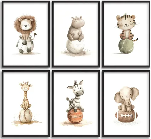 Miniatura 15 de Conjunto de 6 impresiones de pared de lona cristiana para guardería, versículos bíblicos para niños, citas inspiradoras, pintura, imagen, decoración