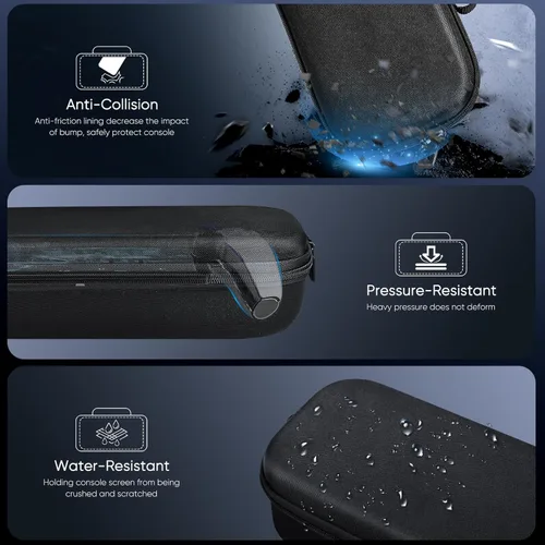 Miniatura 2 de Kit de accesorios 10 en 1 para Playstation Portal, estuche de transporte KOVA y funda de piel TPU con soporte para consola PS5 Portal, carcasa