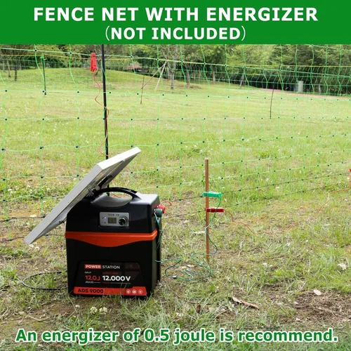 Miniatura 6 de Red eléctrica para cerca, 42.5 pulgadas de alto x 164 pies de largo, cercas eléctricas para animales más grandes, para patios traseros, granjas
