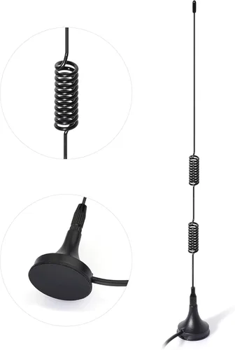 Miniatura 5 de Bingfu Antena de radio FM con base magnética, antena FM y antena de bucle AM para Pioneer Onkyo, Yamaha Marantz, radio digital HD para interiores
