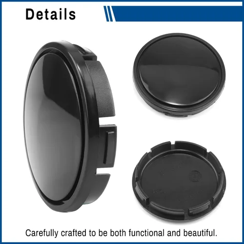 Miniatura 7 de Tapa central de rueda de 2.2 pulgadas de 2.205 in para VW Beetle Jetta Golf R32 GTI 1998-2022 Tapacubos para llanta de conejo, PN: 1J0601171XRW, 4