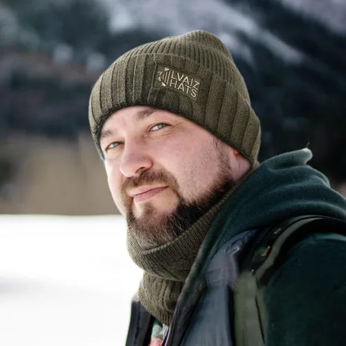 Miniatura 6 de Conjunto de gorro y bufanda para hombre, gorro de esquí cálido para invierno, gorro de esquí, gorro de calavera, calentador de cuello, polaina