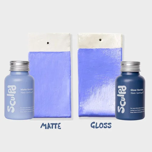 Miniatura 4 de Sculpd Esmalte de arcilla de secado al aire de 4.1 fl oz, esmalte de cerámica brillante, resistente a los arañazos e impermeable, barniz brillante