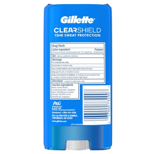Miniatura 12 de Gillette Antitranspirante y desodorante para hombres, protección contra el sudor y el olor 72 horas, frescura de larga duración, tecnología