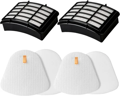 Paquete de 2 filtros Hepa y fieltro de repuesto para Shark Navigator Lift-Away ZU503AMZ NV350 NV351 NV352 NV355 NV356E NV357 NV360 NV370 NV391 UV440