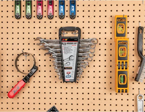 Miniatura 5 de Performance Tool W1084 Juego de llaves combinadas de 22 piezas (tamaño métrico y estándar) con estante organizador