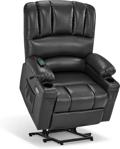 Miniatura 10 de MCombo Silla reclinable de elevación eléctrica extragrande para ancianos, silla elevadora con calor y masaje, reclinable para personas grandes