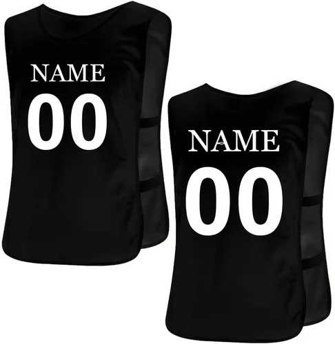 TopTie Chalecos de entrenamiento personalizados Scrimmage Baberos de fútbol Deportes Pinnies Chaleco Voluntario para AdultoJuventud