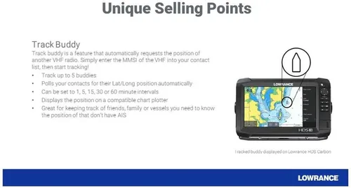 Miniatura 7 de Lowrance - Radio marítima VHF, DSC, AIS-RX, Link-9