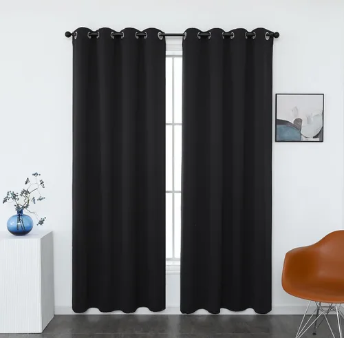 Miniatura 15 de INLINAS Cortinas opacas para dormitorio, aislamiento térmico, reducción de ruido, juego de 2 paneles de ahorro de energía, beige, 42 pulgadas