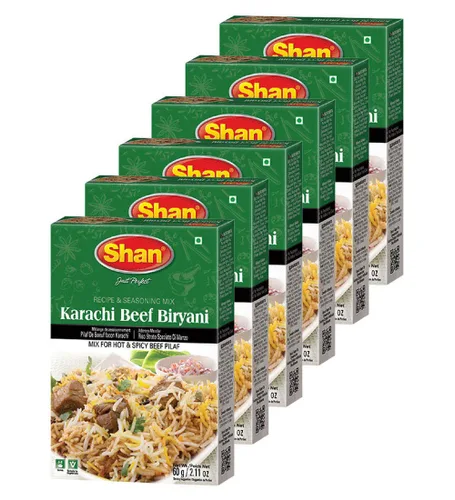 Miniatura 271 de Shan Korma Recipe and Seasoning Mix 1.76 oz (50g) - Spice Powder for Traditional Meat in Yogurt Sauce - Suitable for Vegetarians - Airtight Bag in a