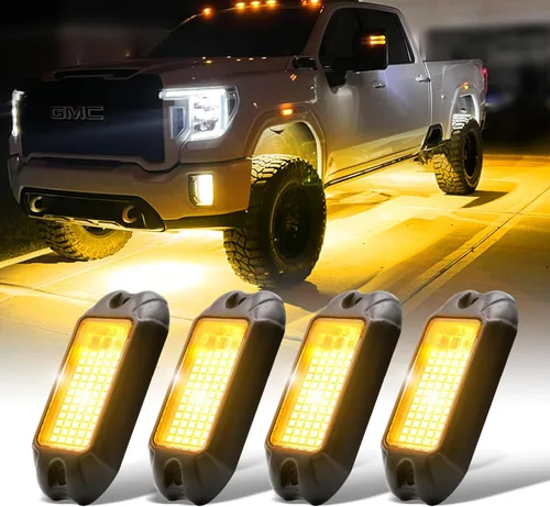 Miniatura 7 de Nicoko 4Pods - Luces LED de roca puras blancas de 72 unidades con chips SMD de 72w, luces súper brillantes para vehículos todoterreno, barco, bajos