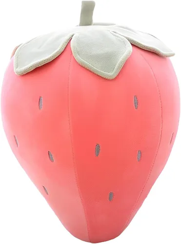 Lindas almohadas de felpa de frutas para niños, de fresa, súper suaves, para niñas, juguetes (rosa, 7.8 pulgadas/7.9 in) | Soft fruit plush pillow,