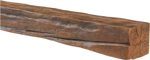 AZ Faux Mantel sintético de poliuretano de alta densidad para chimenea, ligero y rústico con tira de montaje y kit de retoque | Inglés antiguo | 48