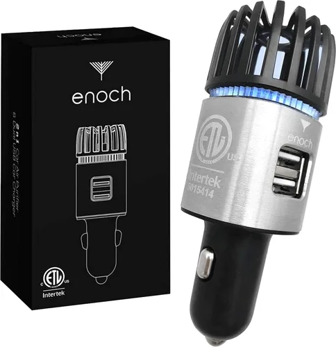 Miniatura 7 de Enoch Purificador de aire para automóvil ionizador de aire de alta calidad, accesorio desodorante de ozono iónico enchufable de 12 V con cargador