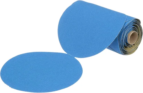 Miniatura 25 de 3M 3M-36142 Hookit disco abrasivo azul multi-agujero, 3" 80 Grado