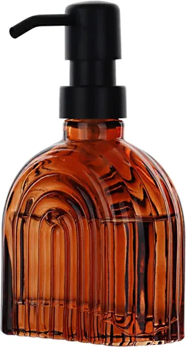 Miniatura 2 de Dispensador de jabón de vidrio para cocina y baño, líquido de manos para lavado de encimera, detergente para platos, bomba de loción de champú