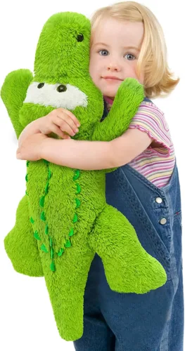 Miniatura 16 de Tezituor Peluche de tiburón ballena gigante de 51 pulgadas, almohada corporal grande de peluche de tiburón ballena azul de 4.3 pies para niñas