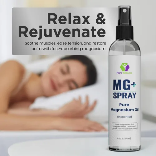 Miniatura 7 de Spray tópico de magnesio para dormir y calambres en las piernas, fabricado en Estados Unidos por Mars Wellness, 8 onzas, aceite de magnesio puro
