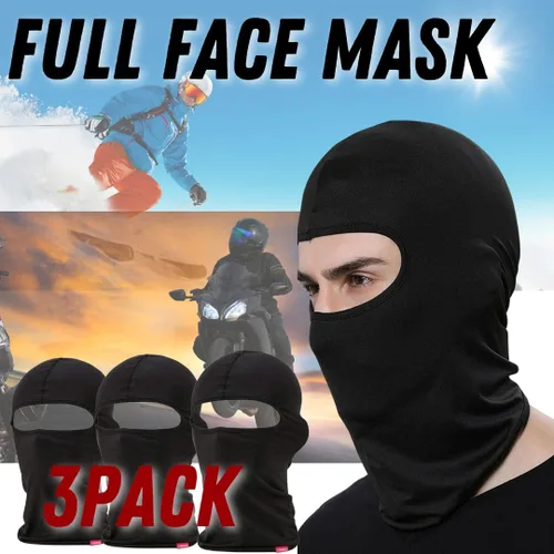Miniatura 3 de Paquete de 3 pasamontañas con un agujero, máscara de esquí de verano, para refrescar el sudor, protector UV, gorra de cara completa, bufanda