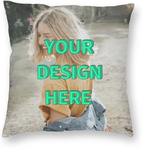 Miniatura 9 de Funda de almohada personalizada, diseño de fotos o texto, fundas de cojín impresas de dos lados, almohada personalizada para fotos de mascotas
